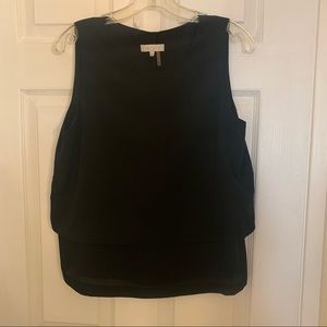 1. STATE layered sleeveless black top (medium)